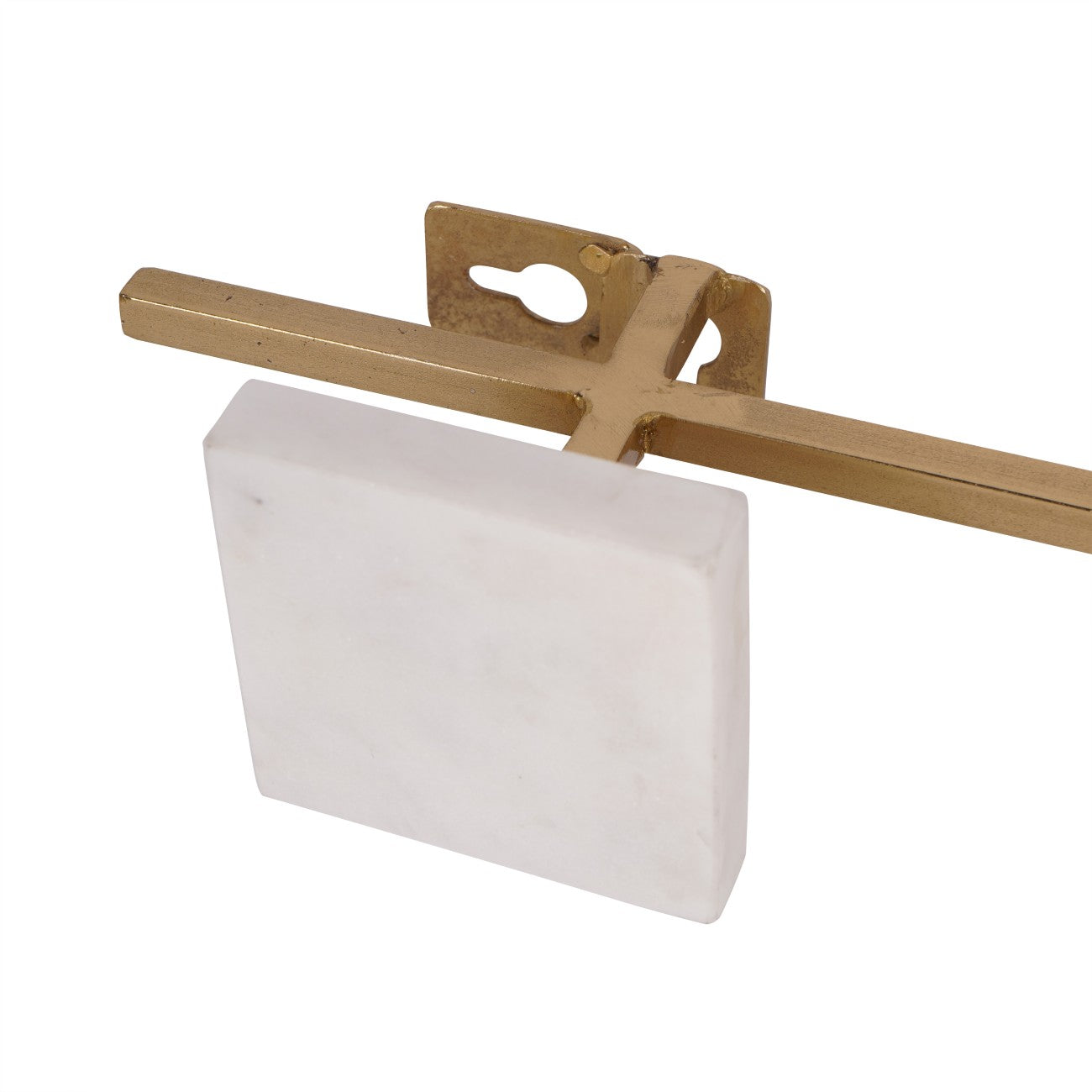 Genoa Gold & White Marble Three Wall Hanger